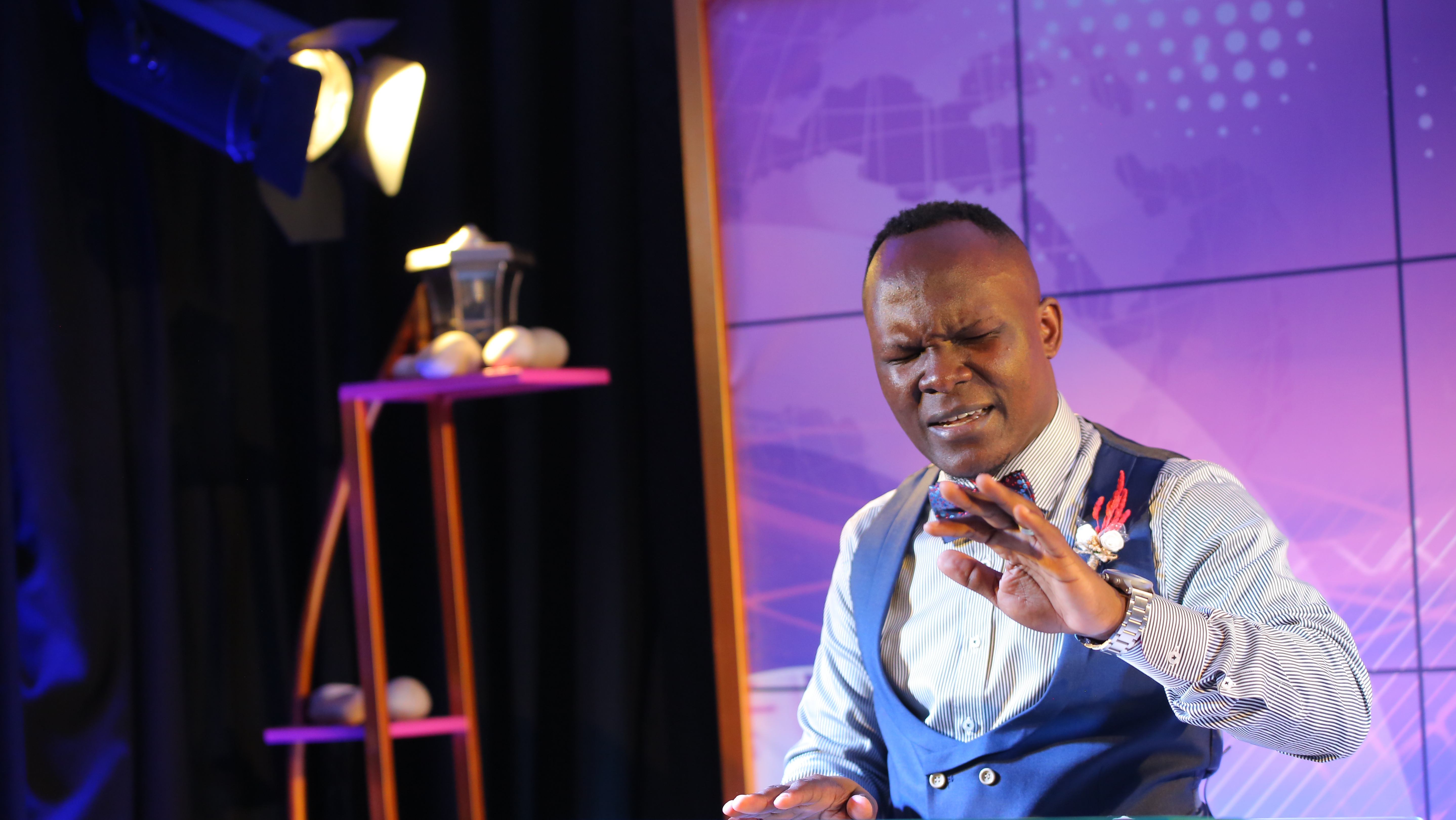 Wisdom K. Peter ministering